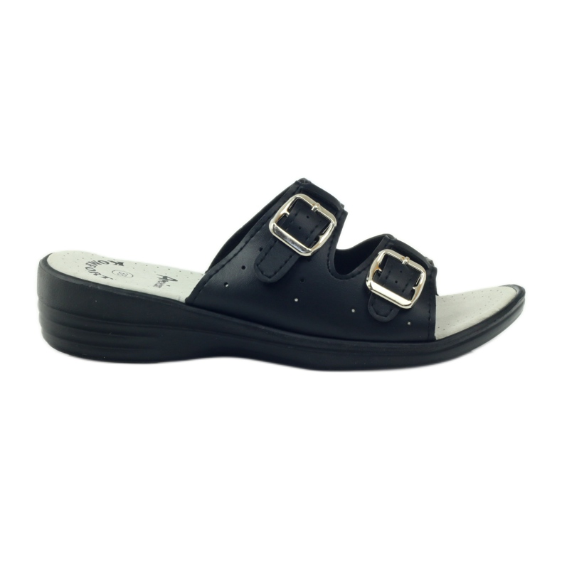 American Club Bekväma medicinska tofflor amerikanska 2/2018 svart