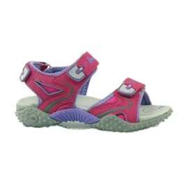 American Club Sandaler med en amerikansk 8580 läderinsats rosa purpur