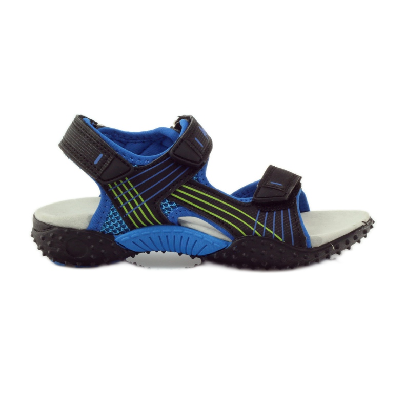 American Club Sandaler med ett amerikanskt 5261-läderinlägg svart blå grön