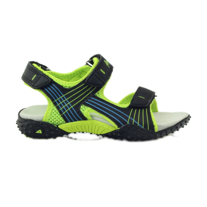 American Club Sandaler med ett amerikanskt 5261-läderinlägg grön svart