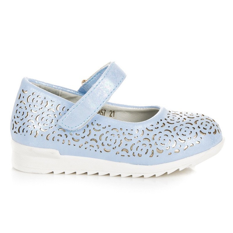 Blå Ballerina På Velcro VINCEZA