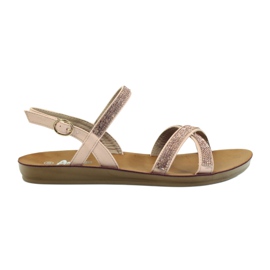 American Club Sandal med cubic zirconia amerikansk 170430 rosa