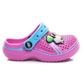 Hasby A'LA crocsy tofflor rosa