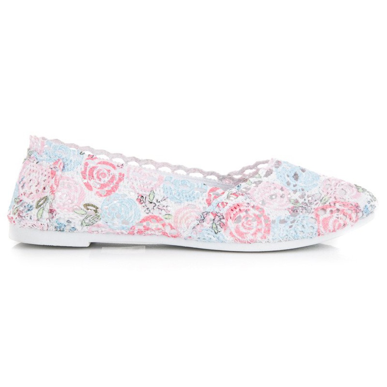 Seastar Boho ballerinor i spets mångfärgad