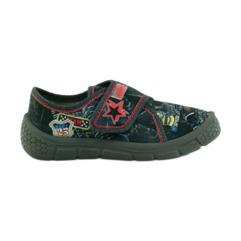 Befado barnskor tofflor sneakers 537x011 röd svart