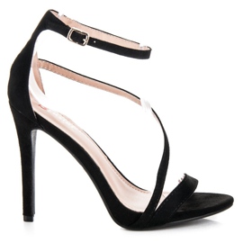 Seastar Eleganta sandaler med hög klack svart