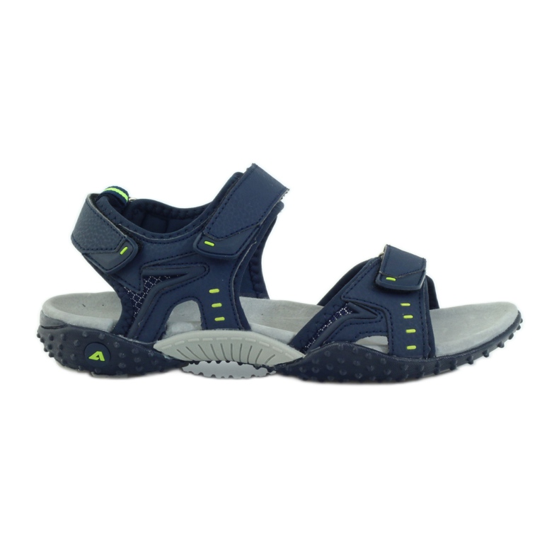 American Club Sandaler med ett amerikanskt läderinlägg från 1715 marinblå