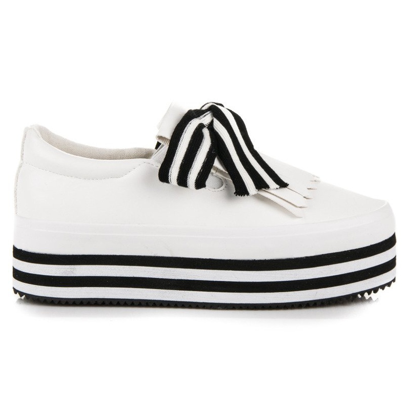 Fashionabla vices sneakers vit svart