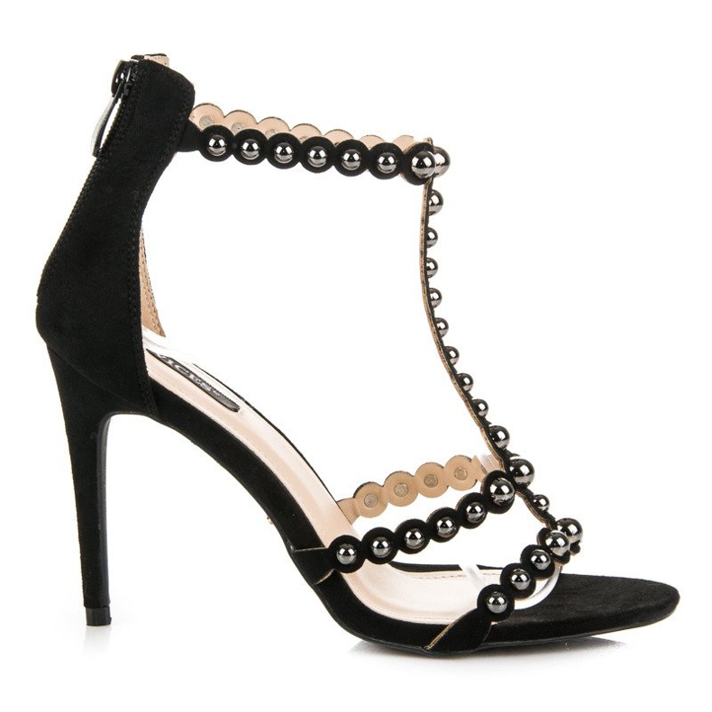 Vices Eleganta sandaler med hög klack svart