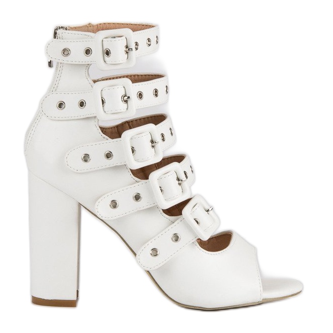 Vices Rocksandaler på skruvstolpen vit