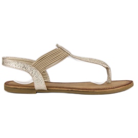 Comer Flipflops med ett elastiskt band gul