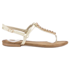 Comer Ljusa gyllene sandaler