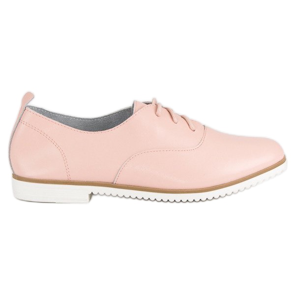 MAZARO Powder Läderskor rosa