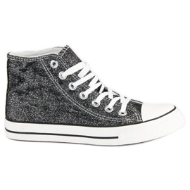 Höga sneakers för kvinnor grå