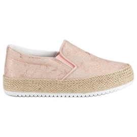 Betler Rosa Espadrilles på plattformen