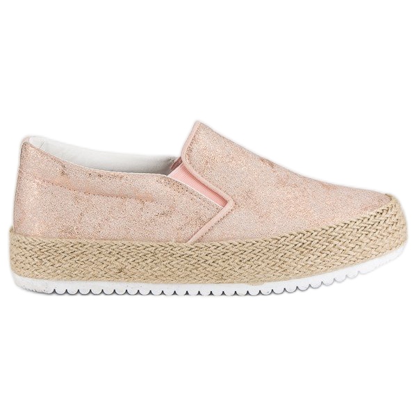 Betler Rosa Espadrilles på plattformen