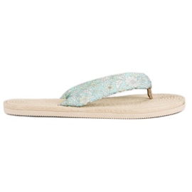 Ax Boxing Flip-flops espadrillor vit grön