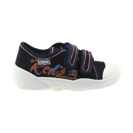 Befado barnskor sneakers tofflor 907P094 marinblå orange vit