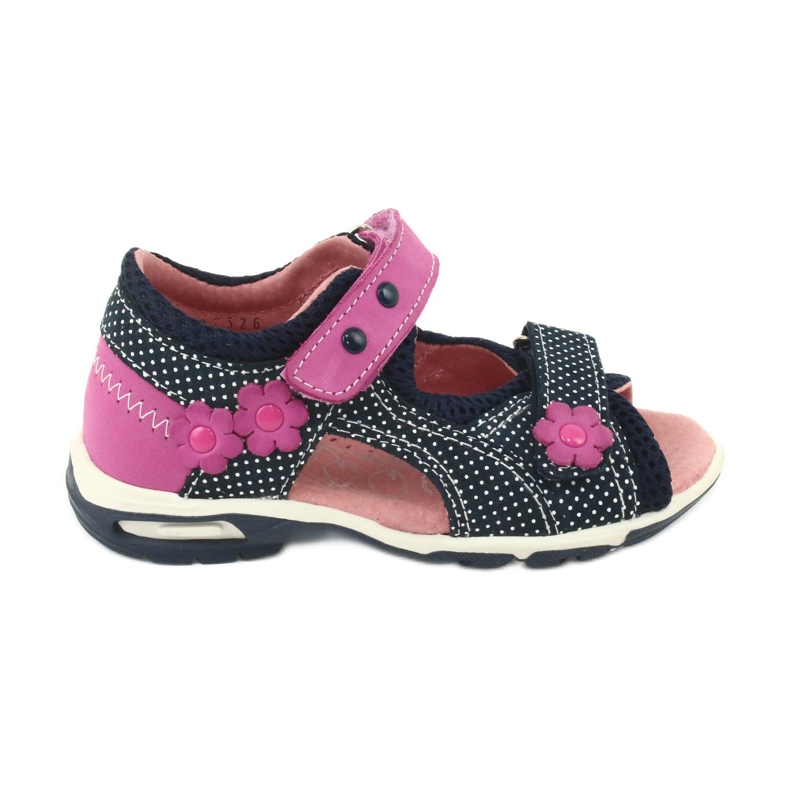 Kardborresandaler Ren But marinblå rosa vit