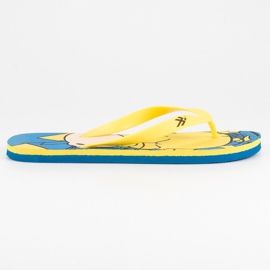 Ax Boxing Bekväma flip-flops gul blå