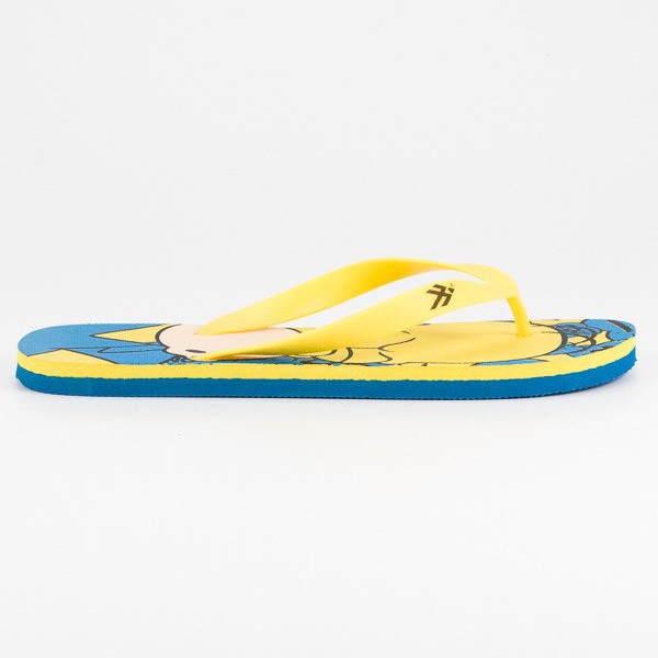 Ax Boxing Bekväma flip-flops gul blå