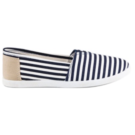 Material slipons mångfärgad