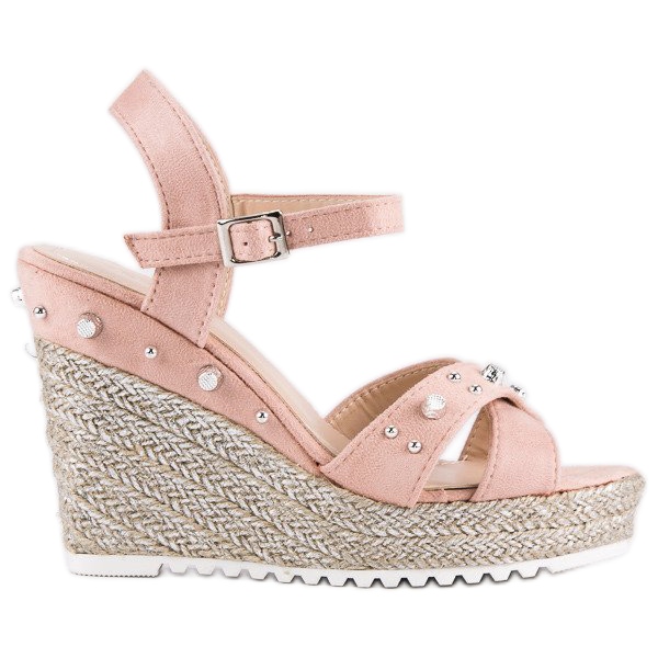 Erynn Wedge espadrillesandaler rosa