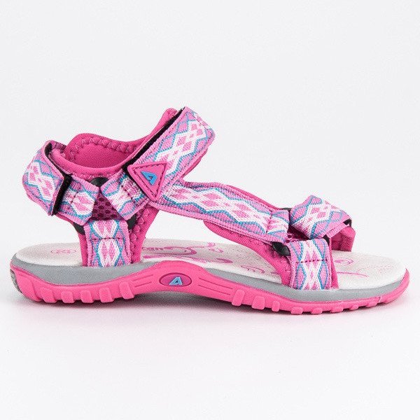 American Club American Velvet Sandals rosa