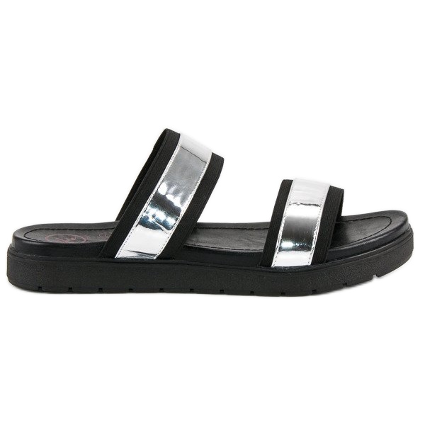 Kylie Spegeltofflor svart