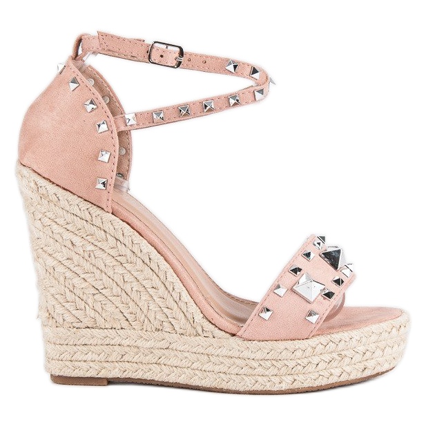 Bestelle Rock espadrillesandaler rosa