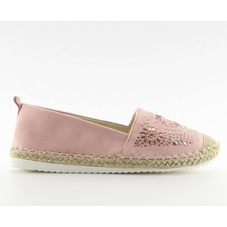 Espadrillor dekorerade med rosa 5599-1 Rosa