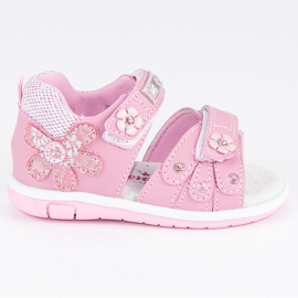 American Club Flickors amerikanska sandaler rosa