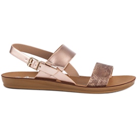 American Club Platta amerikanska sandaler brun