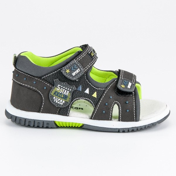 American Club Amerikanska sommarsandaler grå