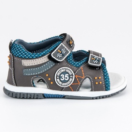 American Club Bekväma amerikanska sandaler grå