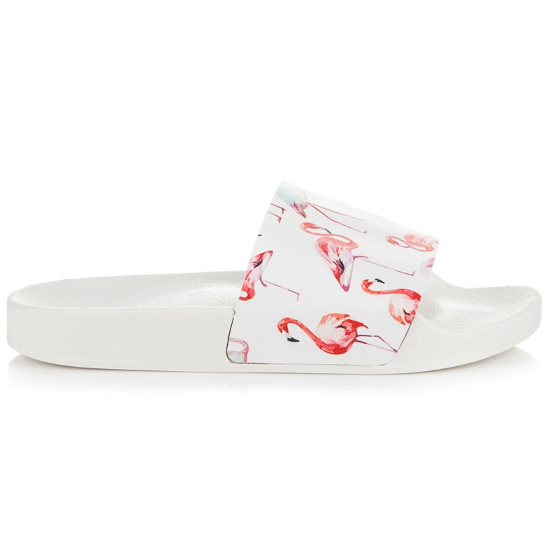 Vices Flamingotofflor vit