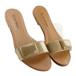 Tofflor med skärp 8293-60 khaki grön