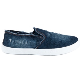 McKey Denim slip ons blå