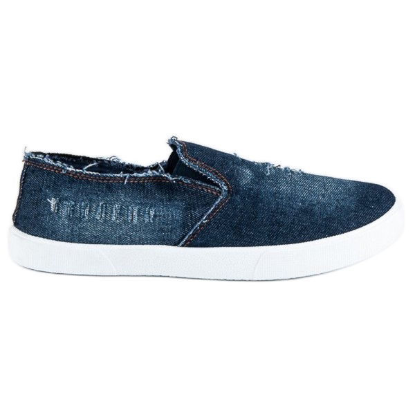 McKey Denim slip ons blå