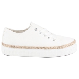 Kylie Snörskrapor på plattformen vit