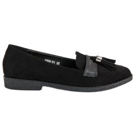 Eleganta svarta loafers