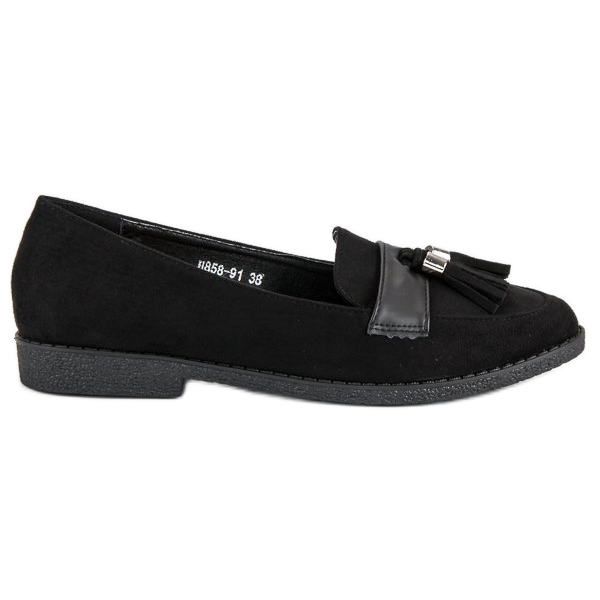 Eleganta svarta loafers