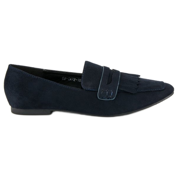 Marinblå loafers