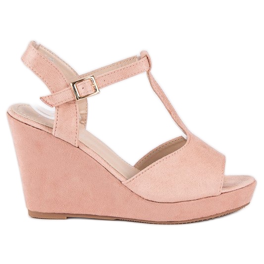 Bella Star Sandaler i mocka rosa