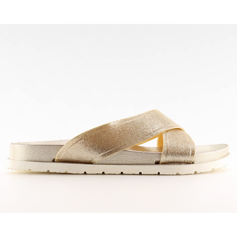 Damtofflor i guld CK47P guld gyllene