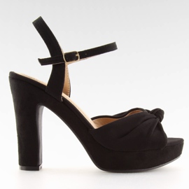 Sandaler på stolpen svart BJ1603-SD svart
