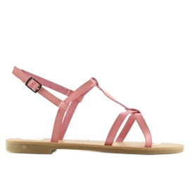 Fluorescerande sandaler rosa rosa sommarhit