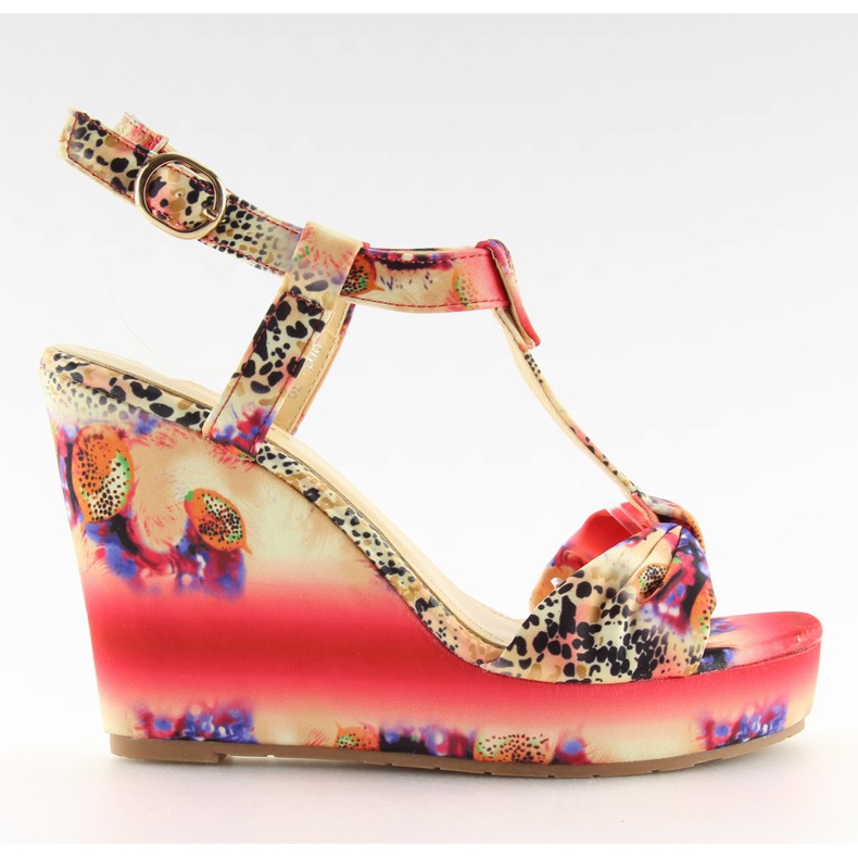 Satin kilasandaler 903 röd