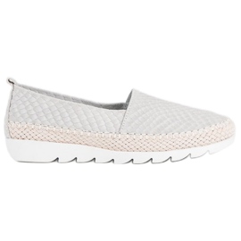 Filippo Slip-on espadrillor i läder grå