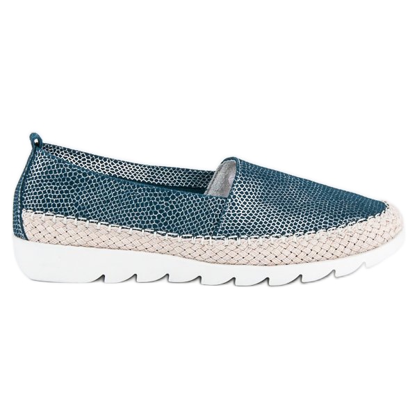 Filippo Slip-on espadrillor i läder blå